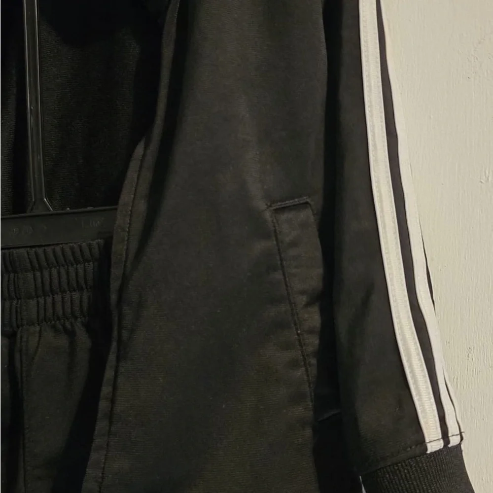 Adidas Black and White Athletic Tracksuit